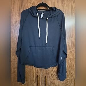 Women's Glyder,MARBLE Black,Rocky Hoodie(w/Cream Drawstrings),Sz Med, ButterSoft